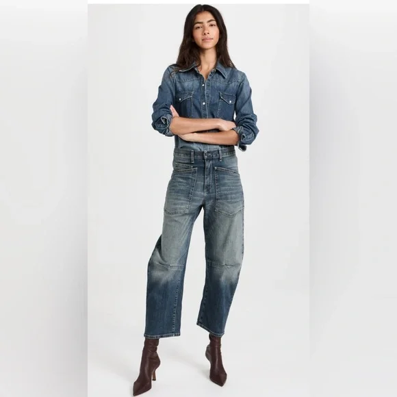 Nili Lotan Blue Button Down Shirt Classic Style